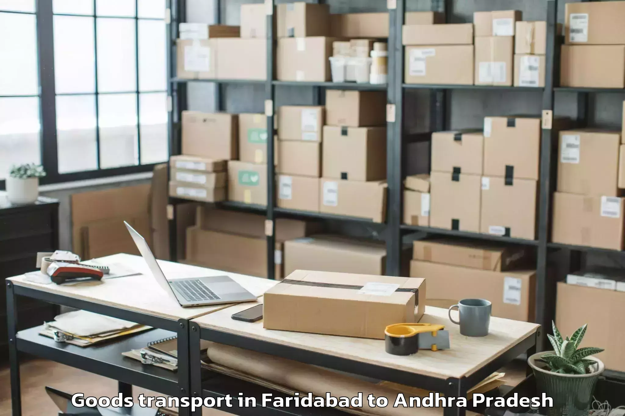 Faridabad to Veeraballi Goods Transport Booking